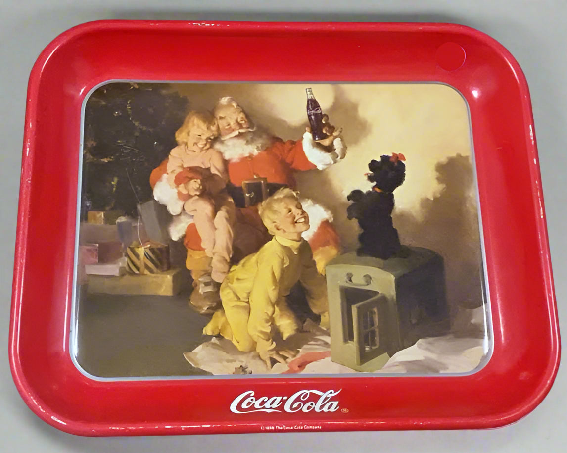 Vintage Coca Cola Christmas Edition Serving Tray
