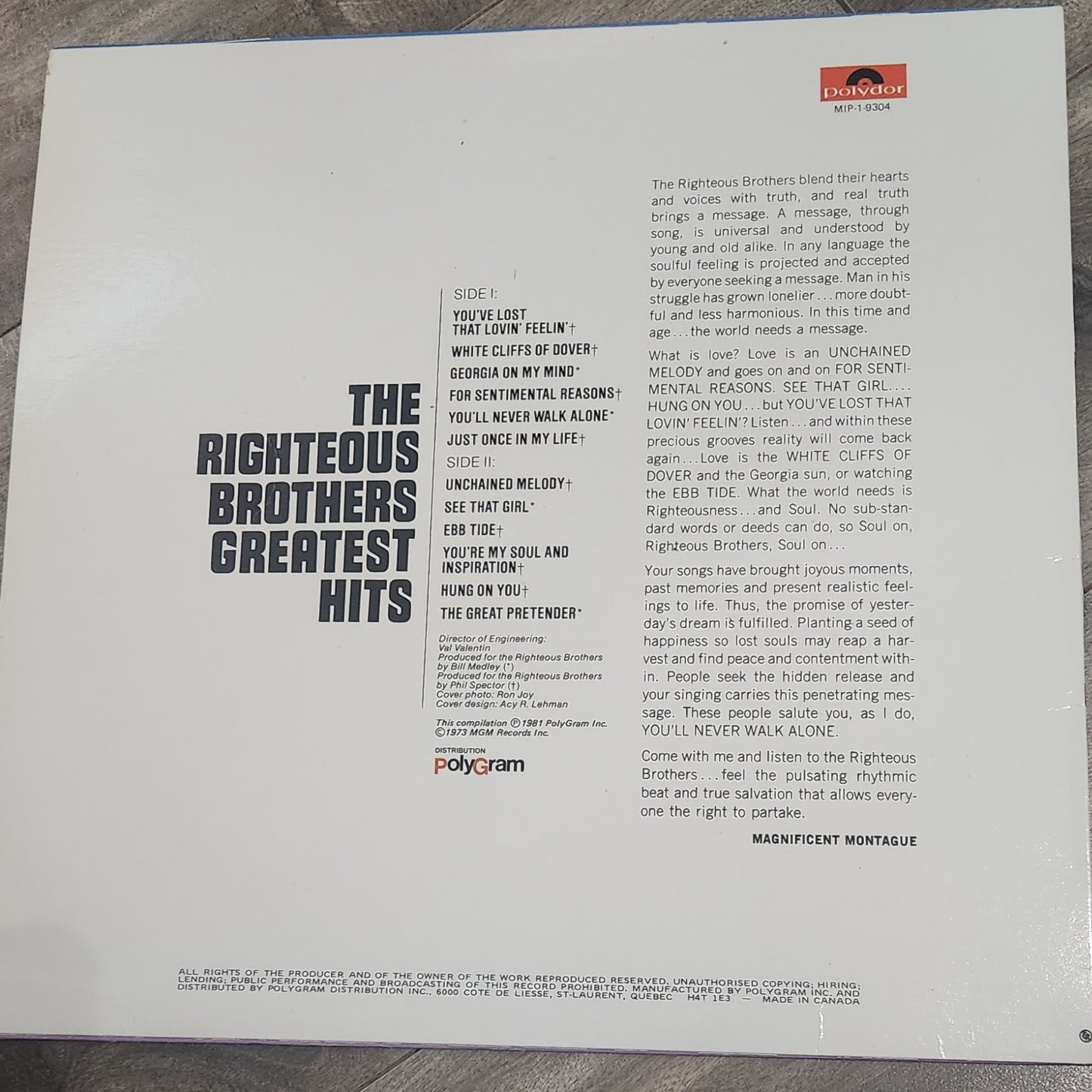 The Righteous Brothers - Greatest Hits